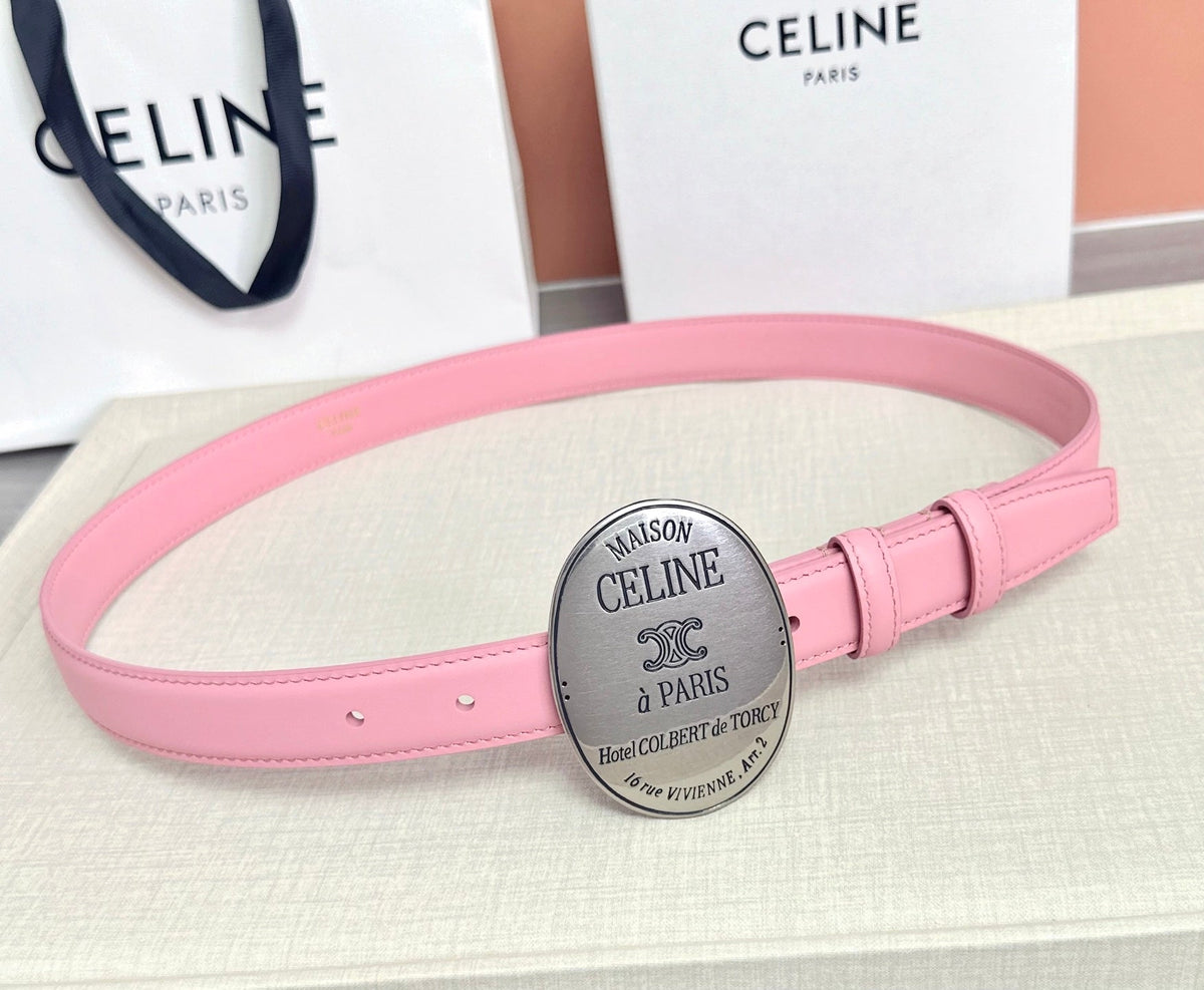 Celine 2026 Maison Paris Belt 25mm Leather 205170