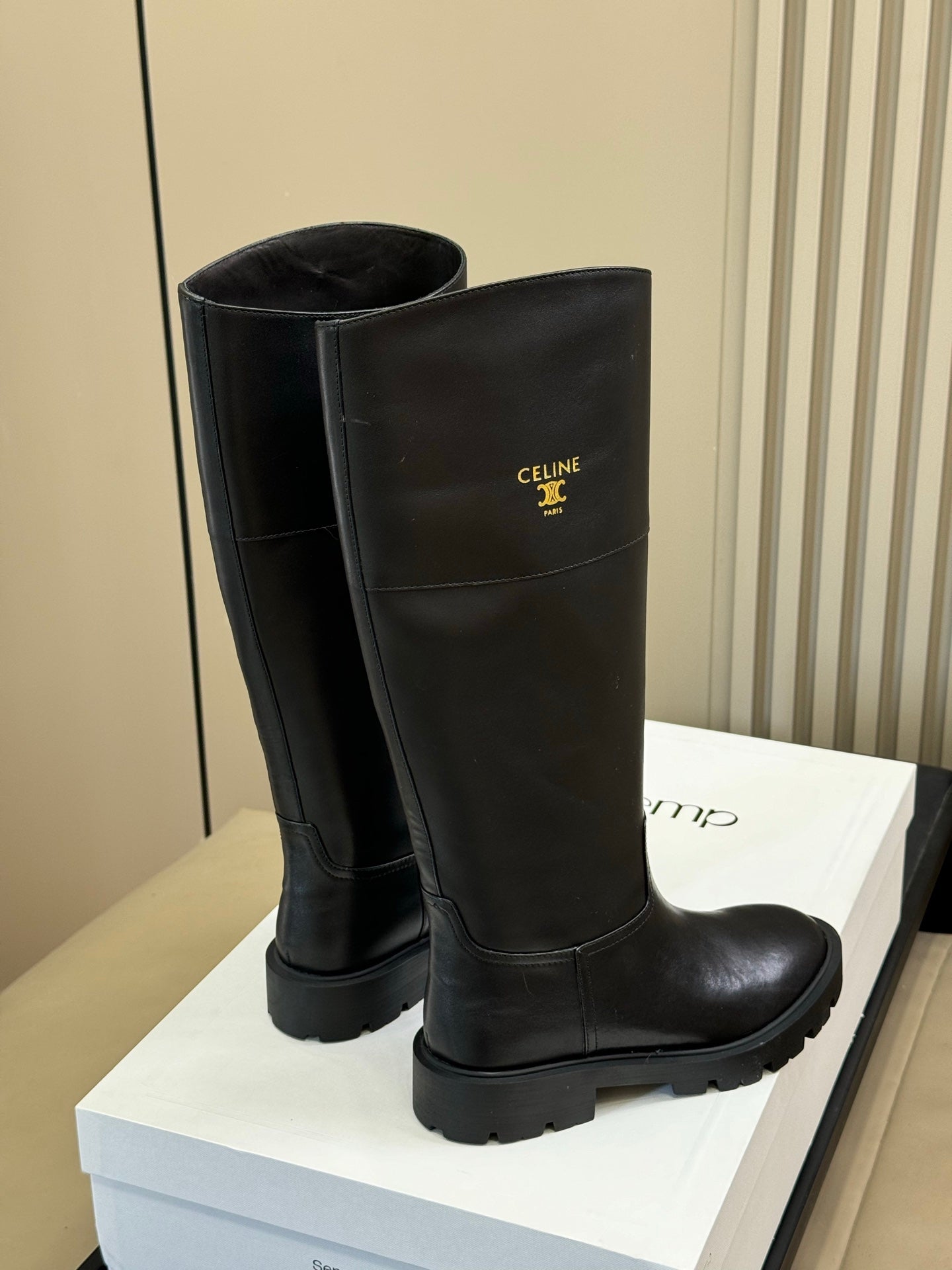 Gucci 2025 Arc de Triomphe Boot Black Calfskin 562168