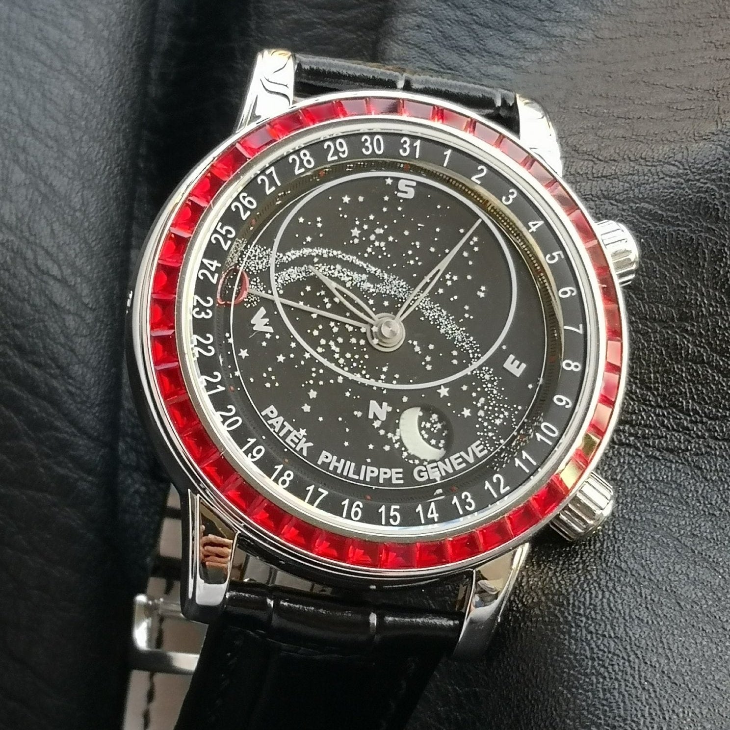 Patek Philippe Celestial Grand Complication 44mm Red Gemstones Black Dial