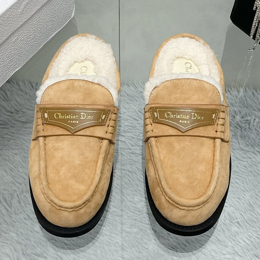 Dior 2026 Boy Mule Tan Suede 966804