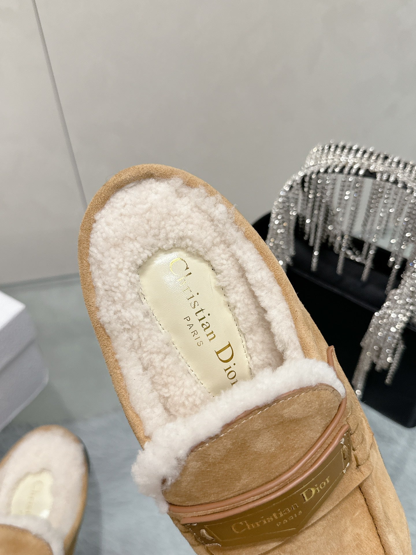 Dior 2026 Boy Mule Tan Suede 966804