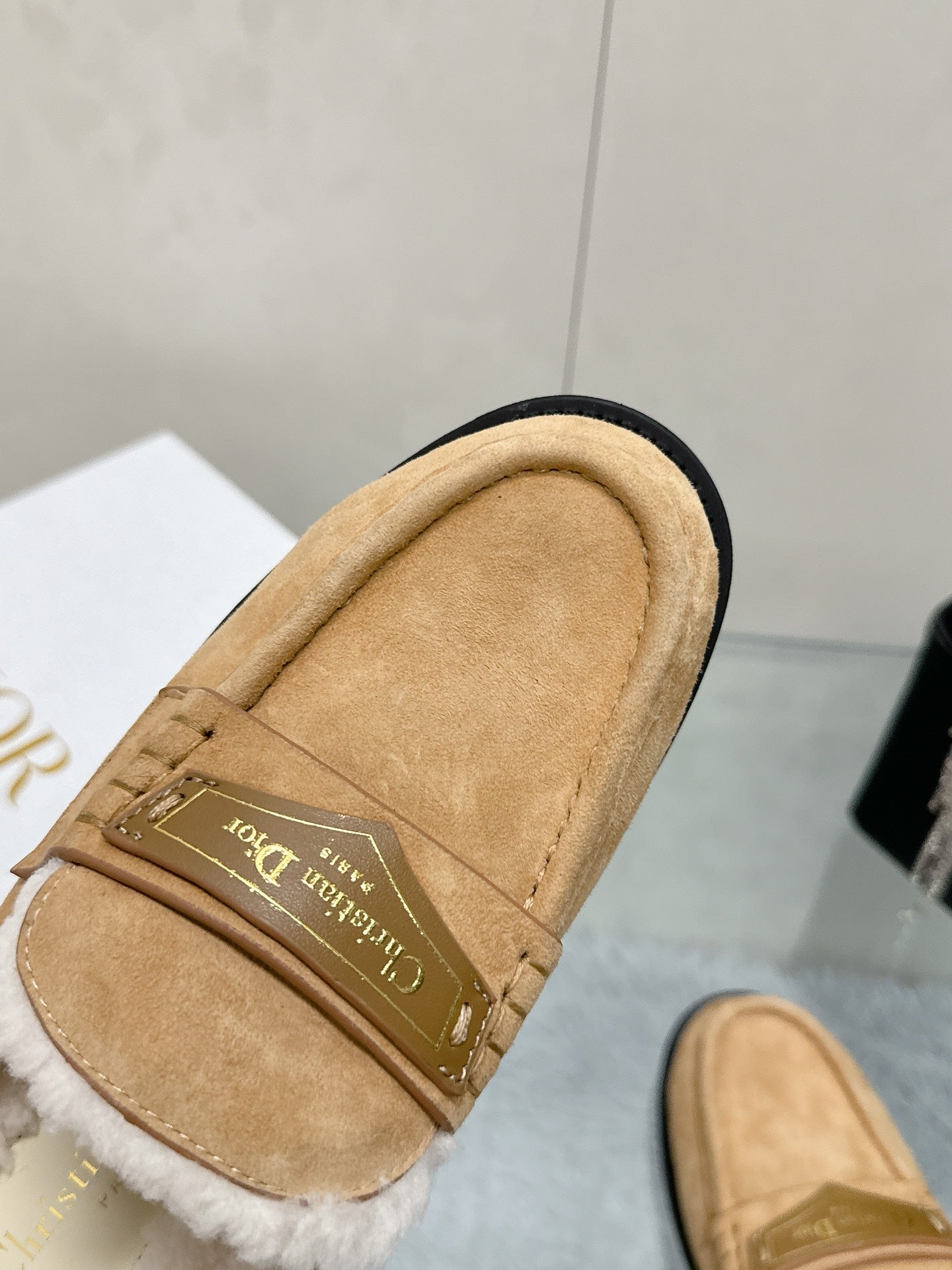 Dior 2026 Boy Mule Tan Suede 966804