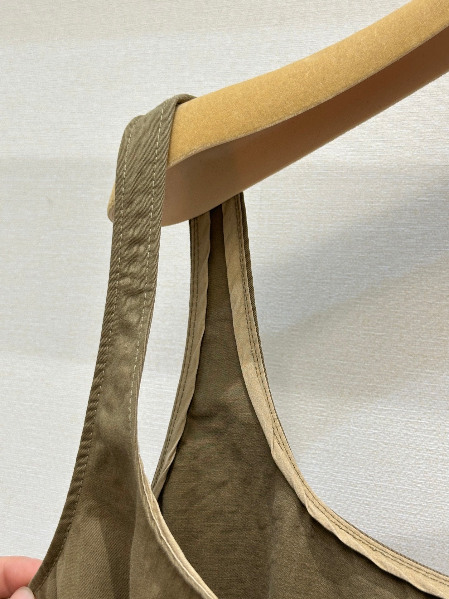 Miumiu 2026 Vest Dress Khaki Brown Cotton 136569