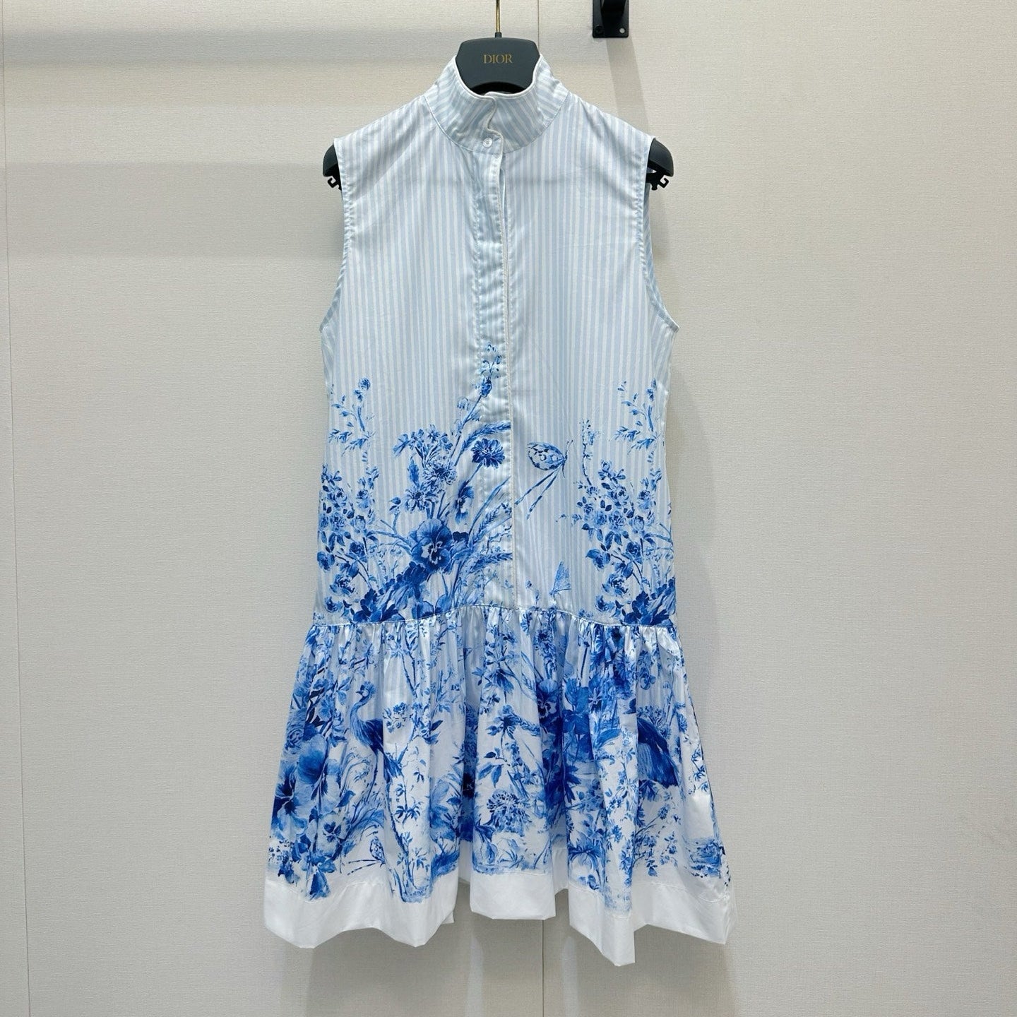Dior 2026 Vest Dress White Blue Cotton 408001