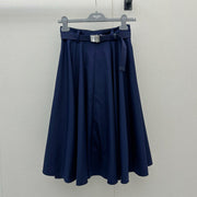 Prada 2026 Midi Skirt Navy Polyester 402787