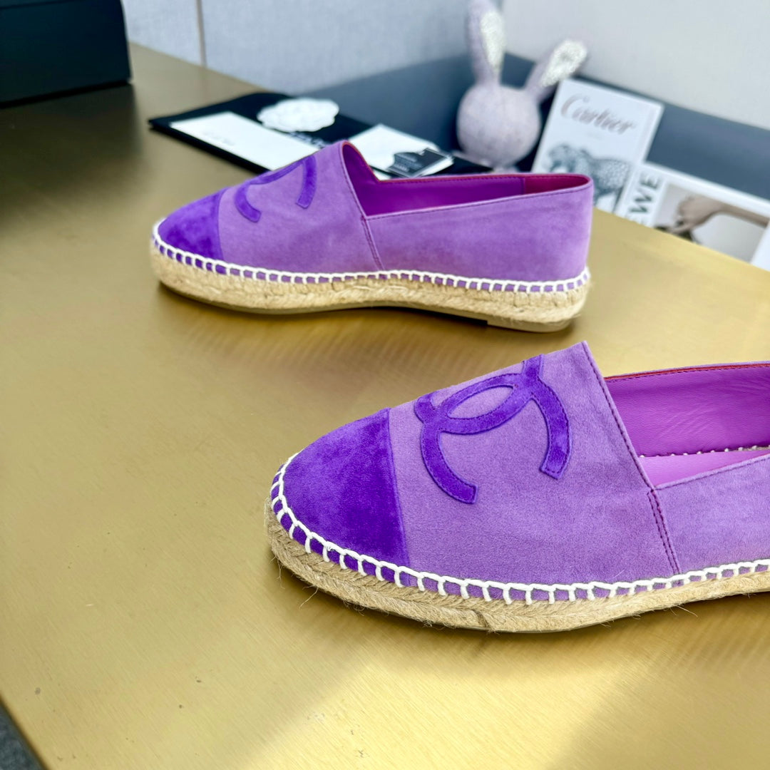 espadrilles lilac and purple suede