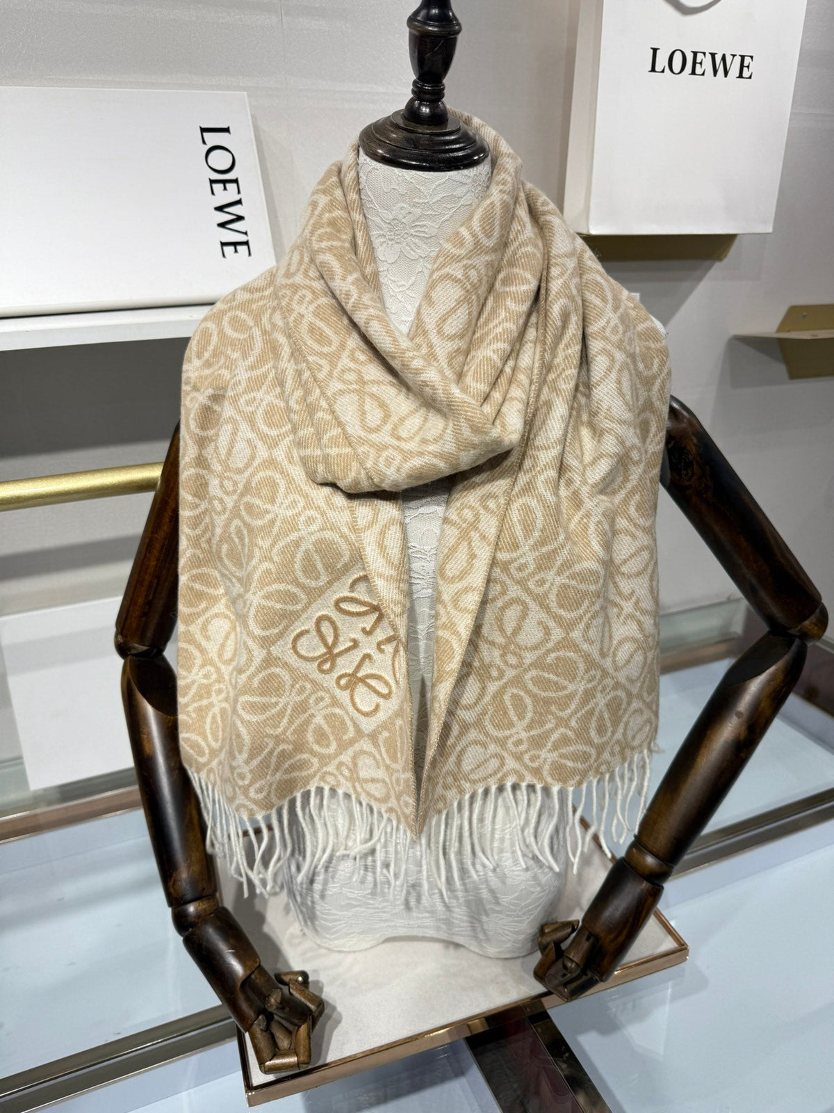Loewe 2026 Anagram Scarf 180cm Wool And Cashmere 200658