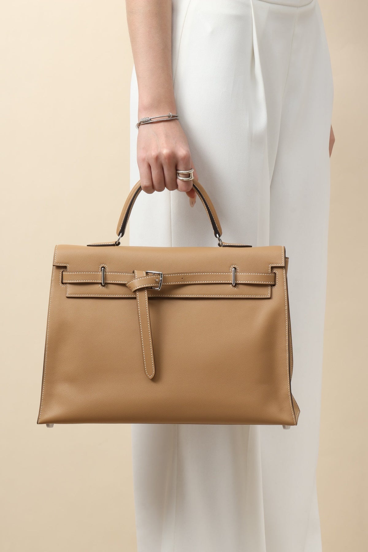 High-end Hermes 2026 Kelly Flat Bag 35cm Swift Calfskin