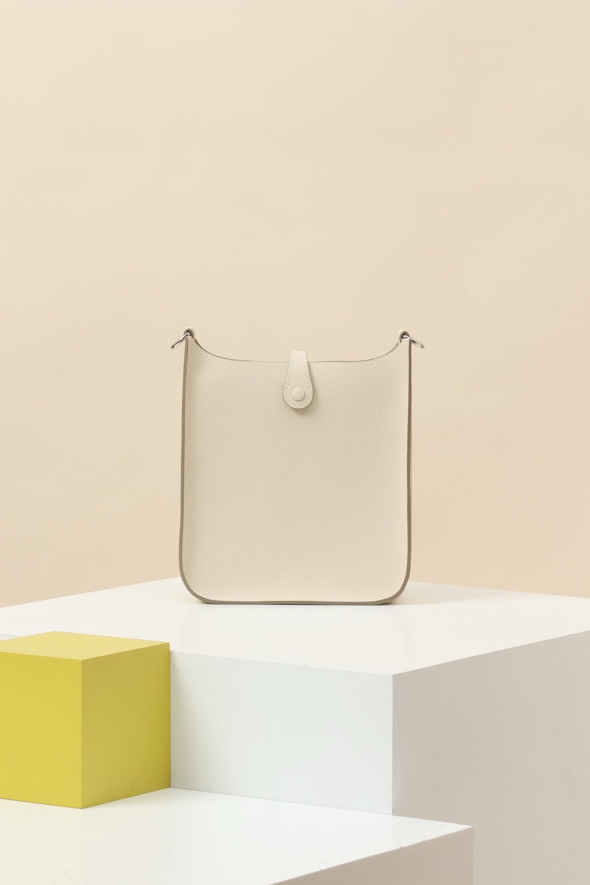 High-end Hermes 2026 Evelyne Sellier Bag 19.5cm Epsom Calfskin