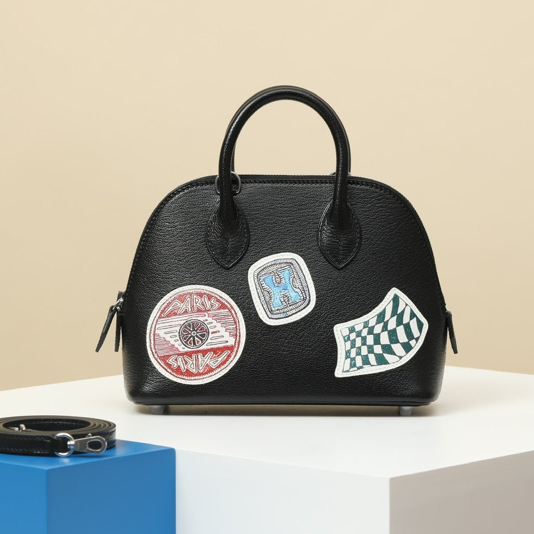 High-end Hermes 2026 Bolide Mini Pique-Colle Bag 18cm Goatskin