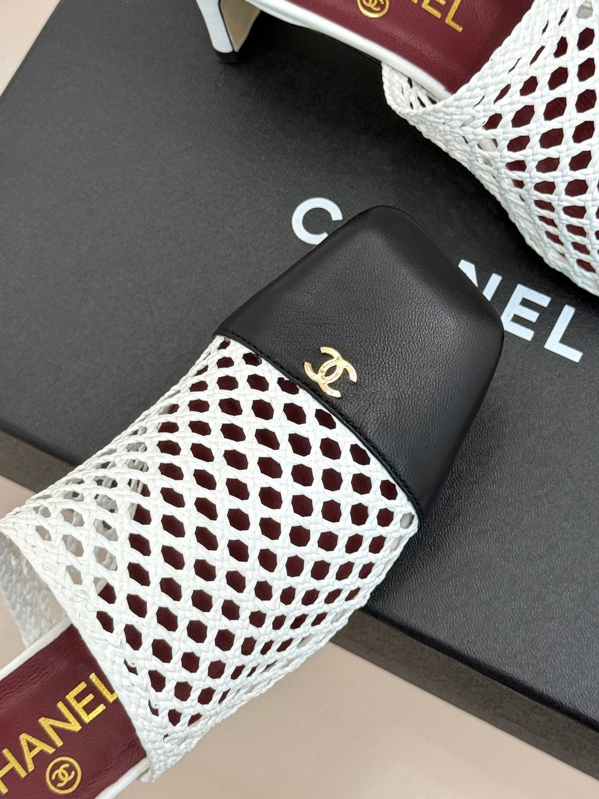 Chanel 2026 Mules 65mm Mesh Sheepskin 920499