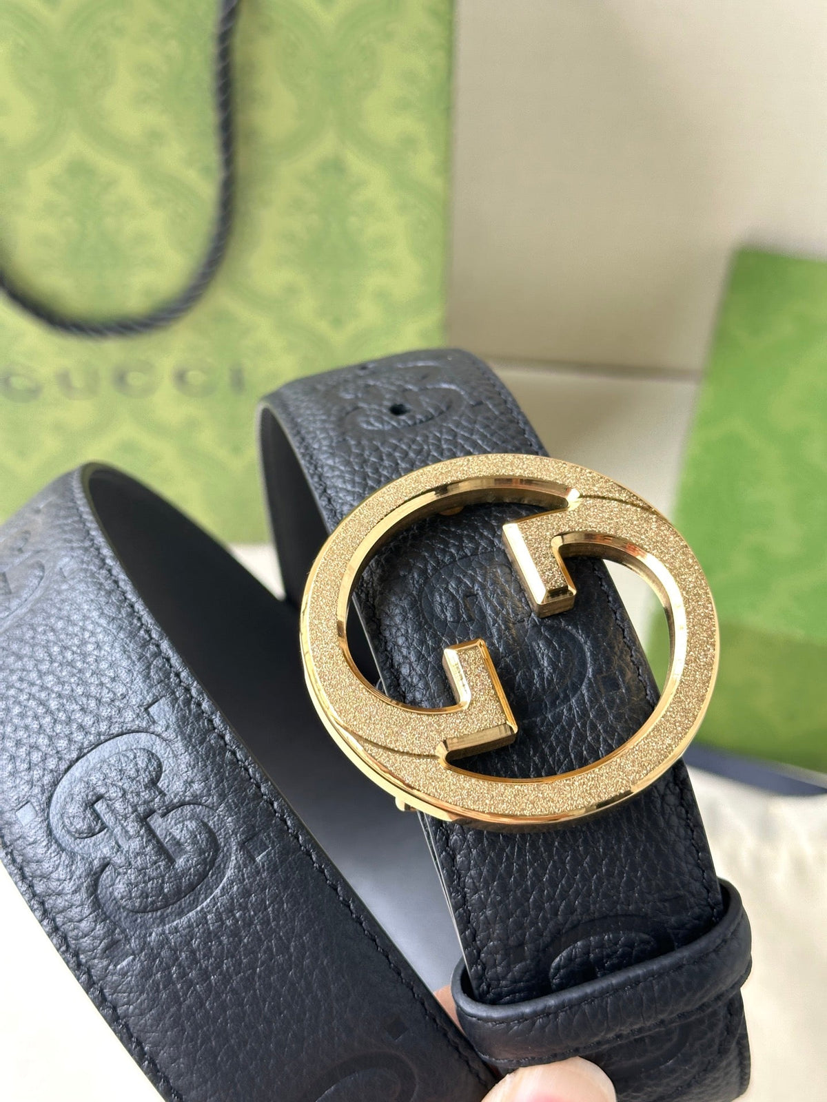 Gucci 2026 Blondie Wide Belt 40mm Calfskin