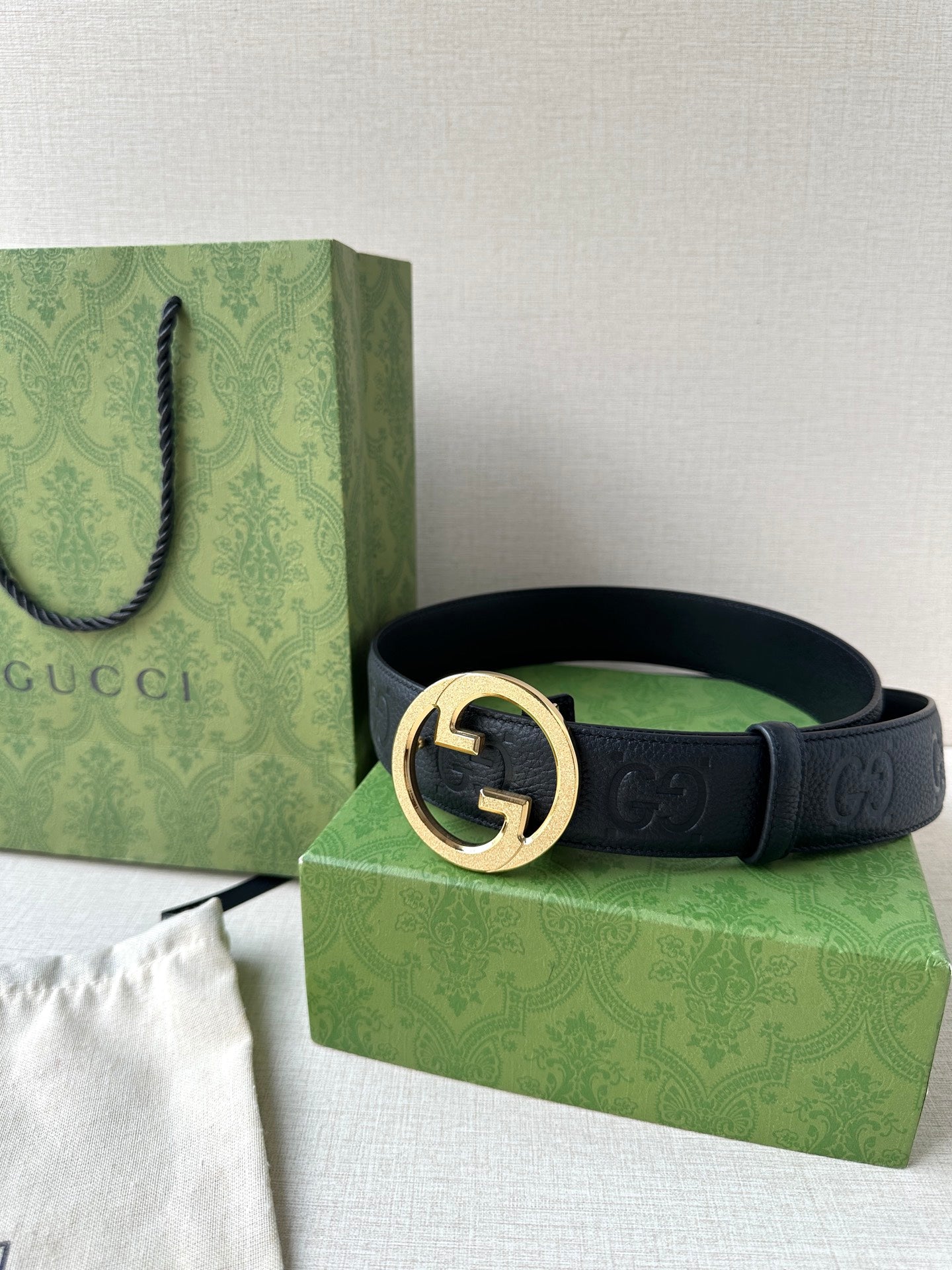 Gucci 2026 Blondie Wide Belt 40mm Calfskin