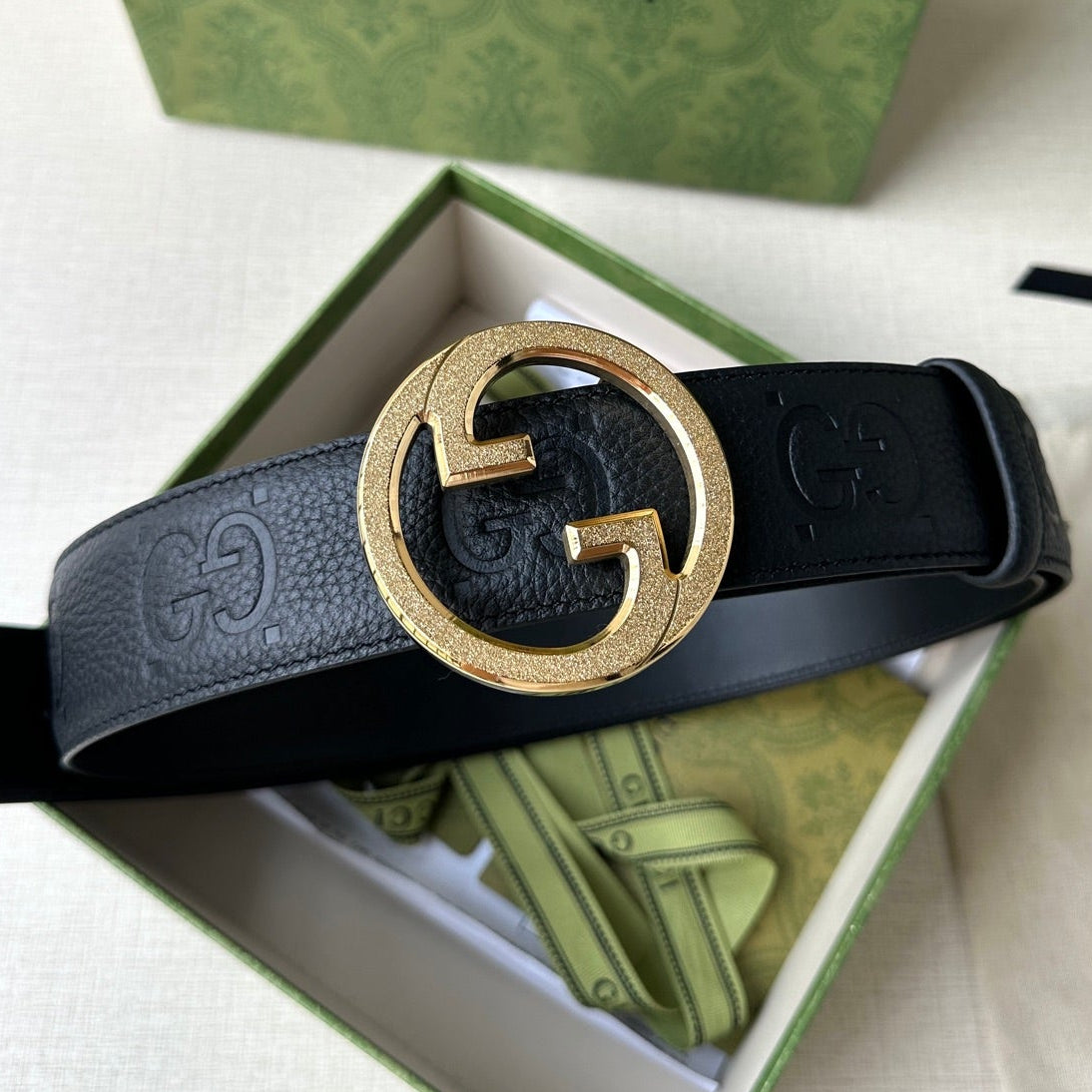 Gucci 2026 Blondie Wide Belt 40mm Calfskin