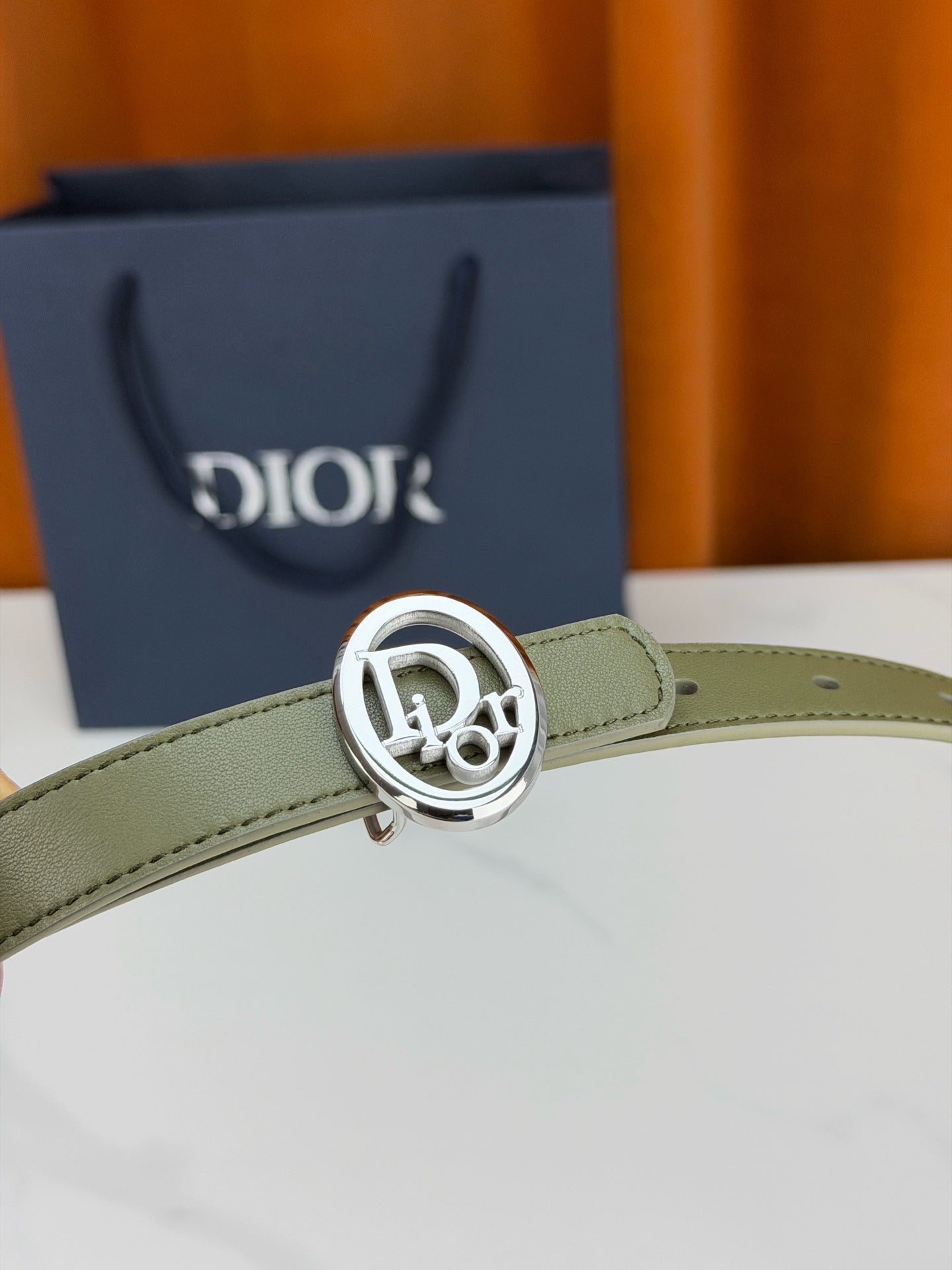 Dior 2026 Reversible CD Icon Belt 20mm Calfskin