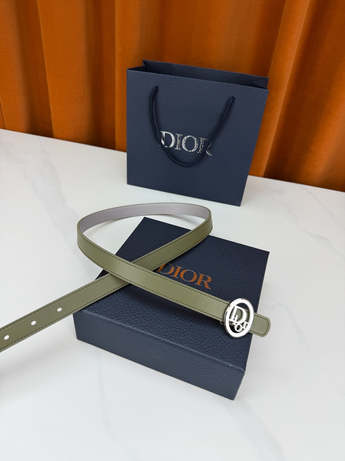 Dior 2026 Reversible CD Icon Belt 20mm Calfskin