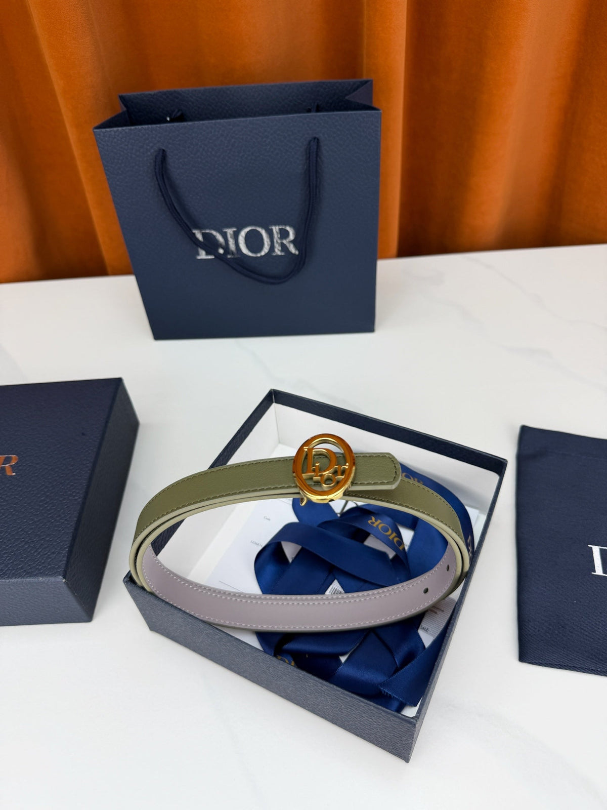 Dior 2026 Reversible CD Icon Belt 20mm Calfskin
