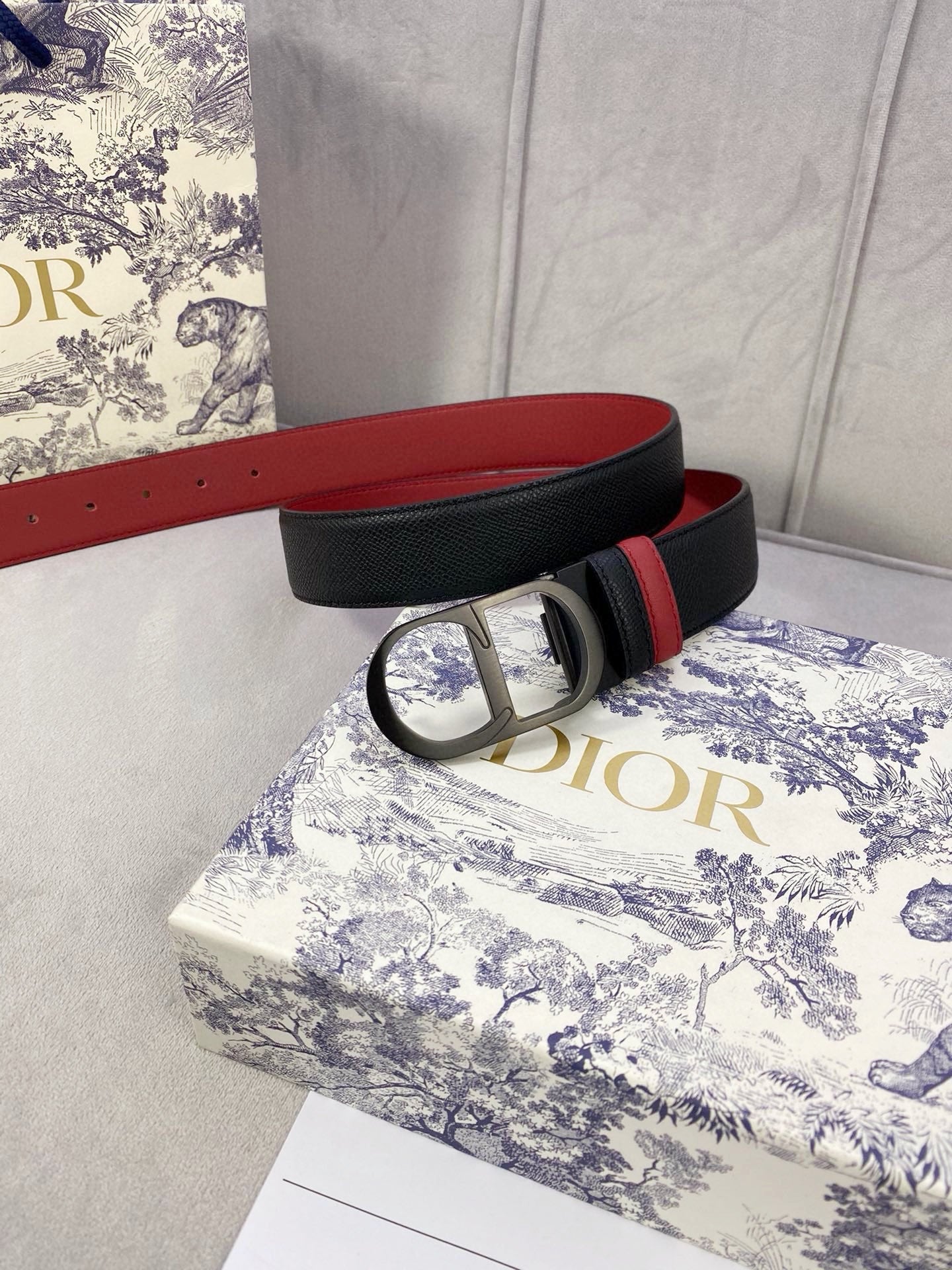 Dior 2026 30 Montaigne Belt 35mm Grained Calfskin