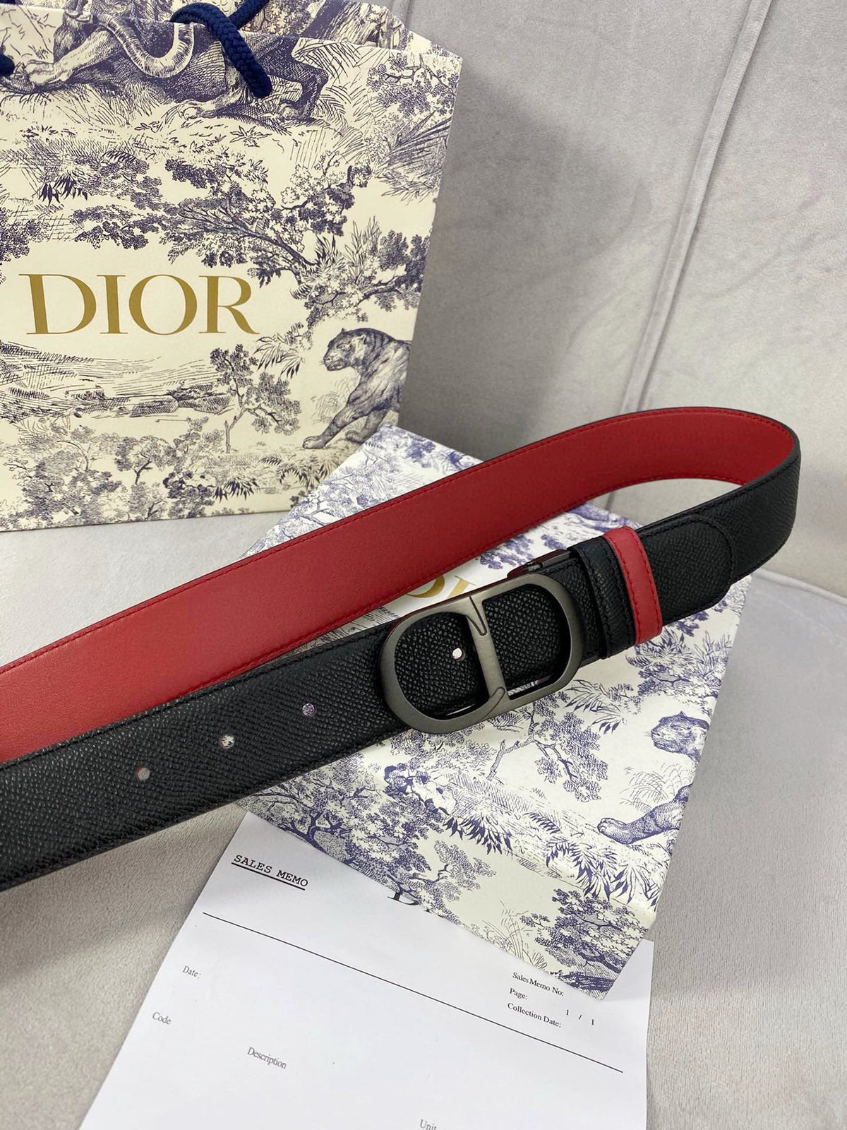 Dior 2026 30 Montaigne Belt 35mm Grained Calfskin