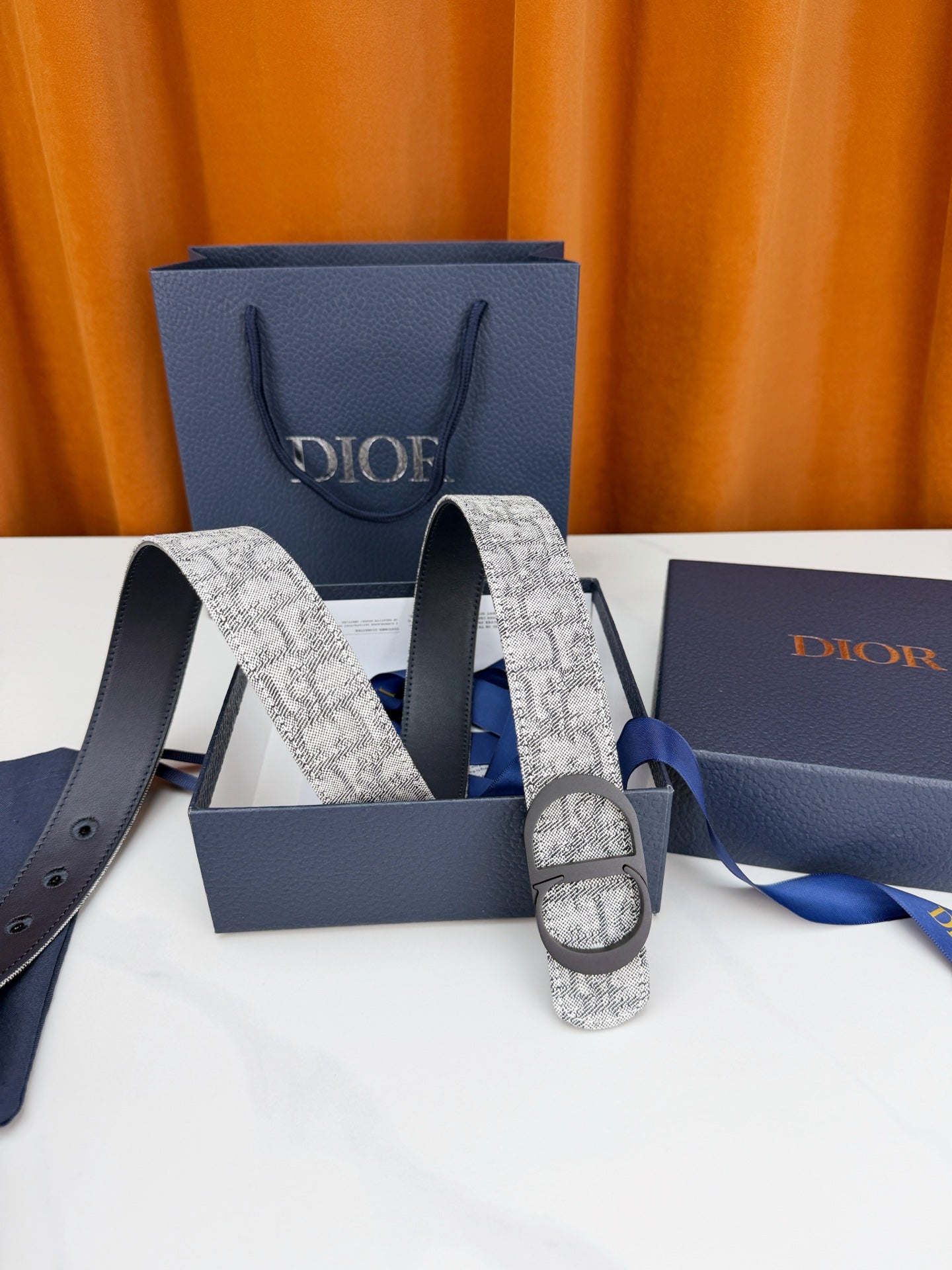 Dior 2026 Oblique CD Buckle Belt 35mm Canvas