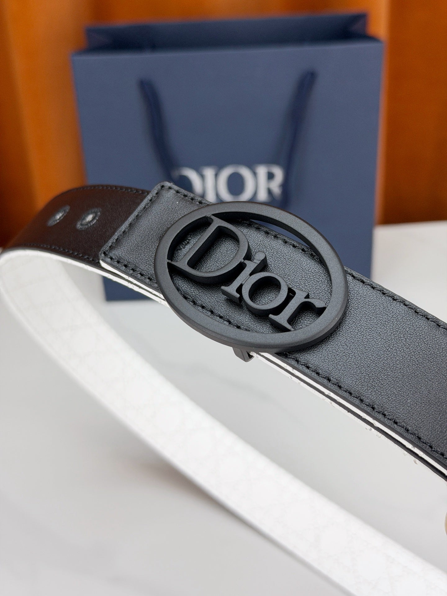 Dior 2026 Cannage Reversible Belt 35mm Leather