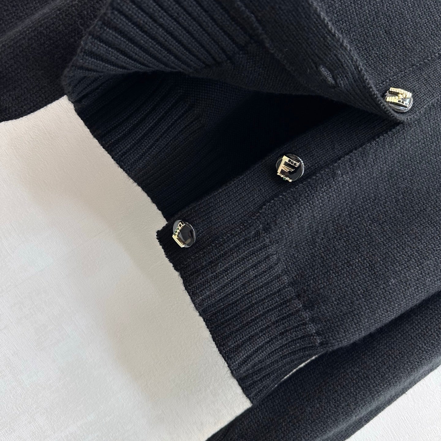 Chanel 2026 Letter-button Knit Cardigan Cashmere 418732