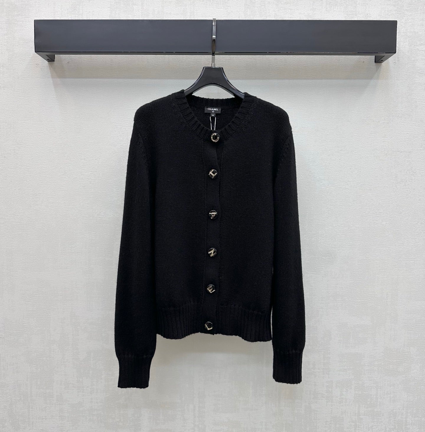 Chanel 2026 Letter-button Knit Cardigan Cashmere 418732