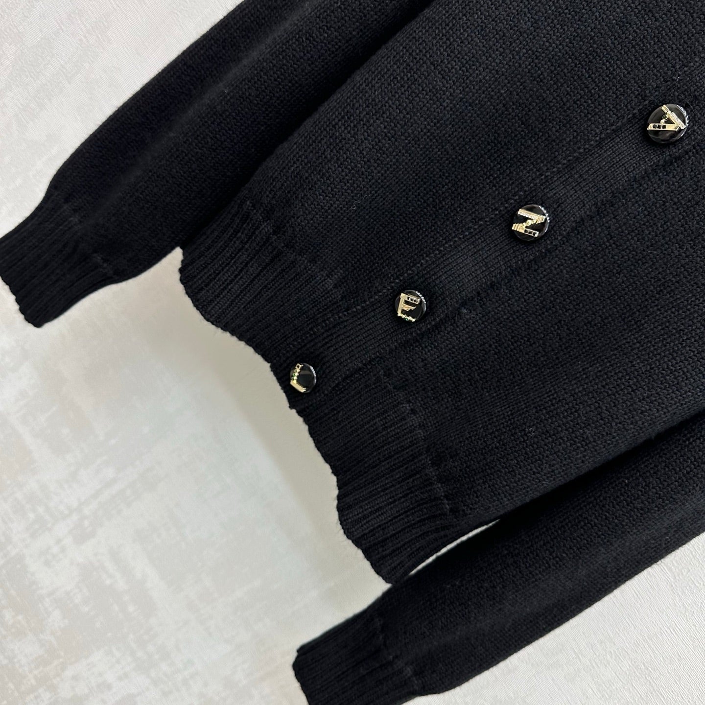 Chanel 2026 Letter-button Knit Cardigan Cashmere 418732