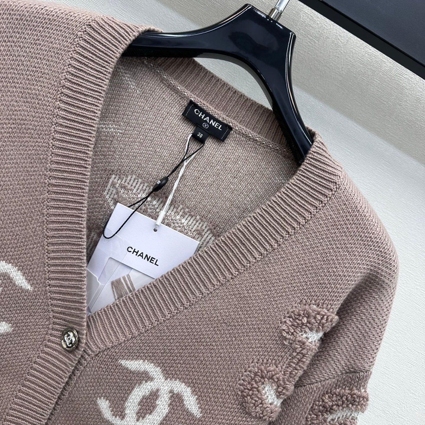 Chanel 2026 Jacquard Long-Sleeve Knit Cardigan Wool 418685