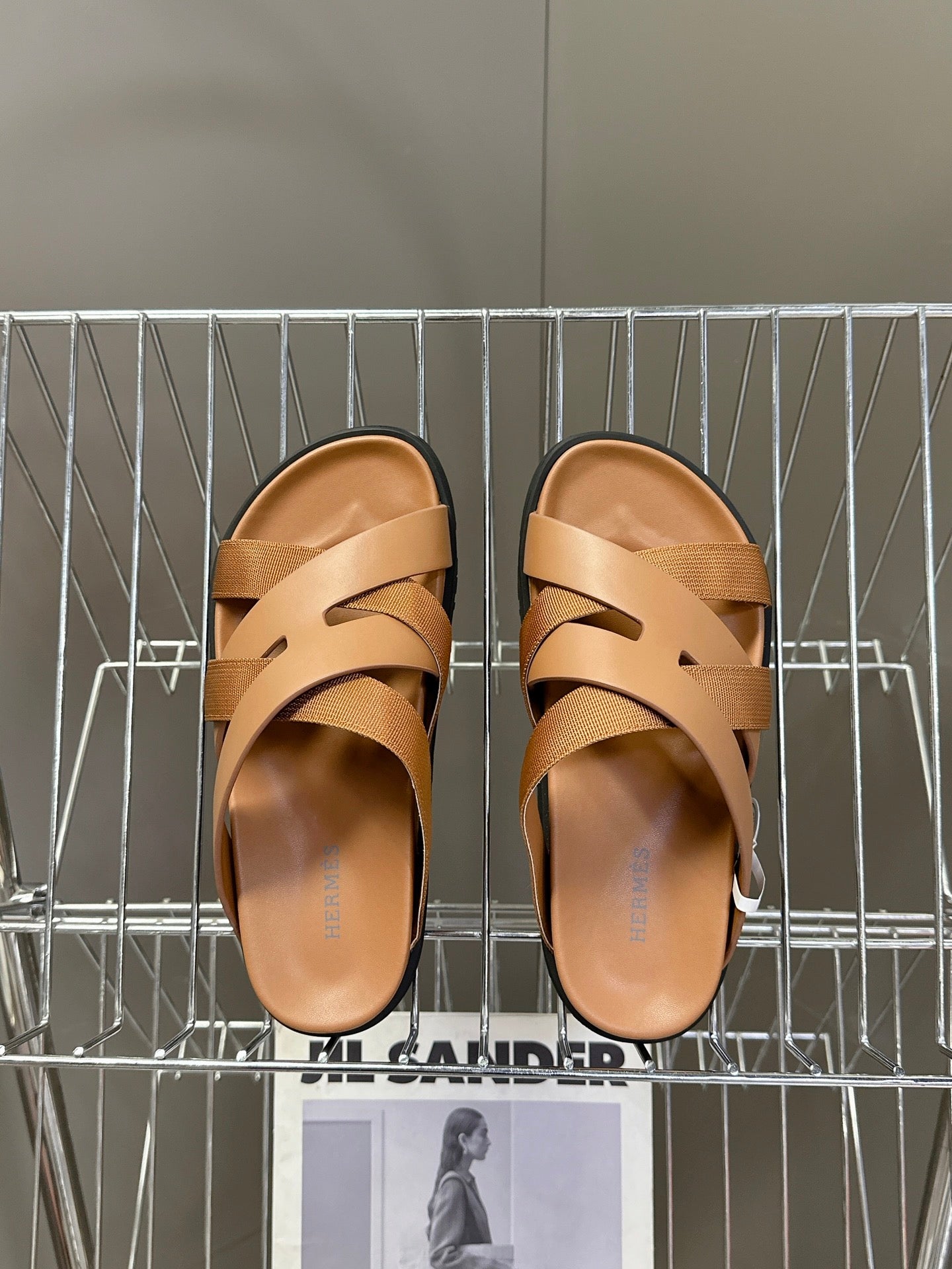 HM Kazimir Sandal Sheepskin and Fabric 252672