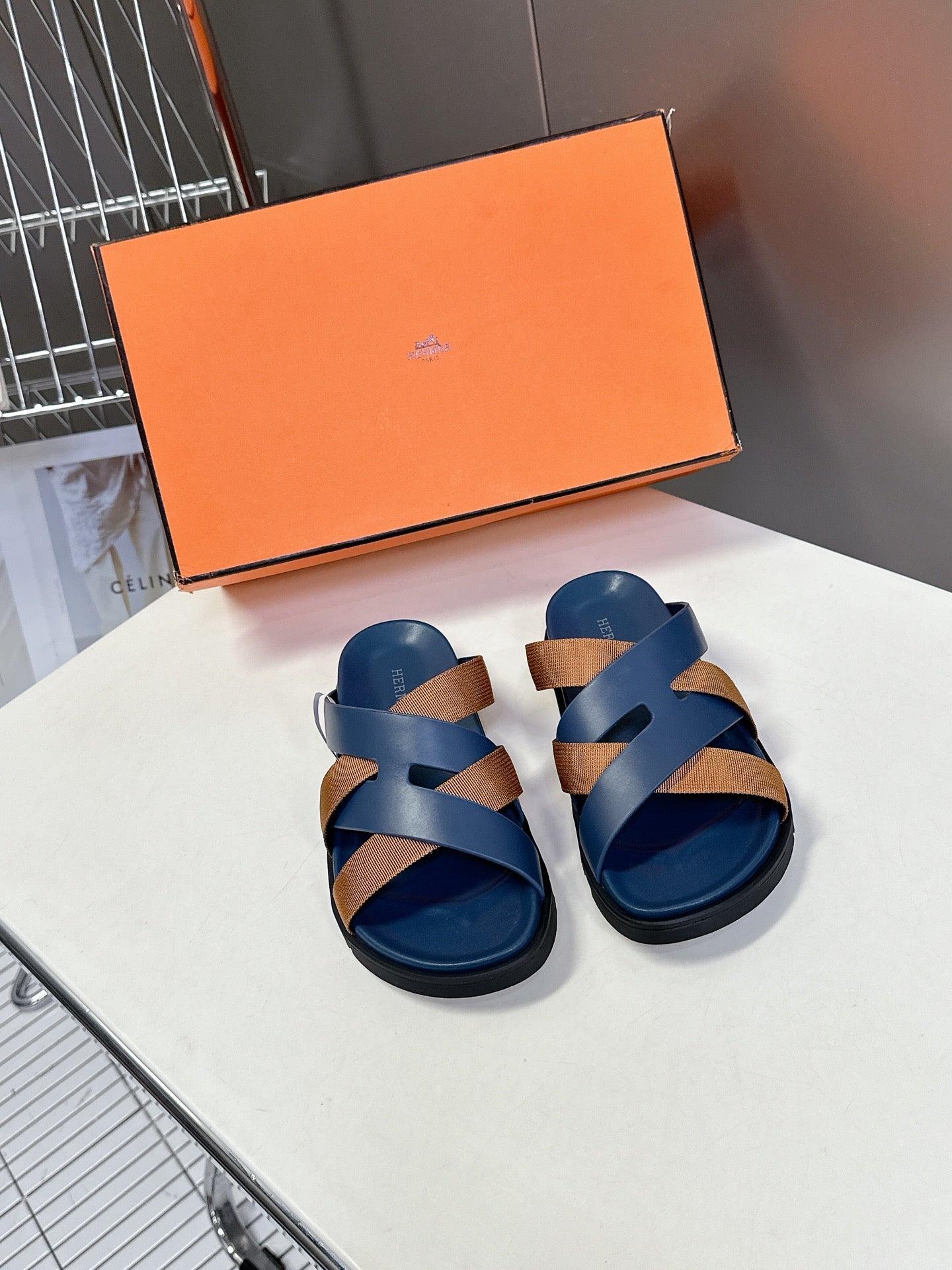 HM Kazimir Sandal Sheepskin and Fabric 252672