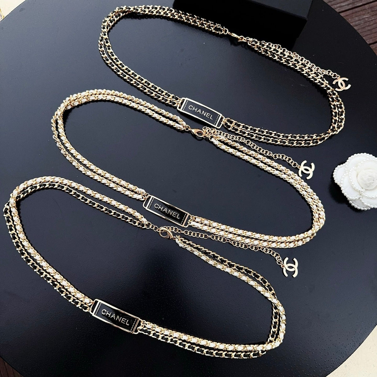 Chanel 2026 CC Logo Plaque Waist Belt 213244