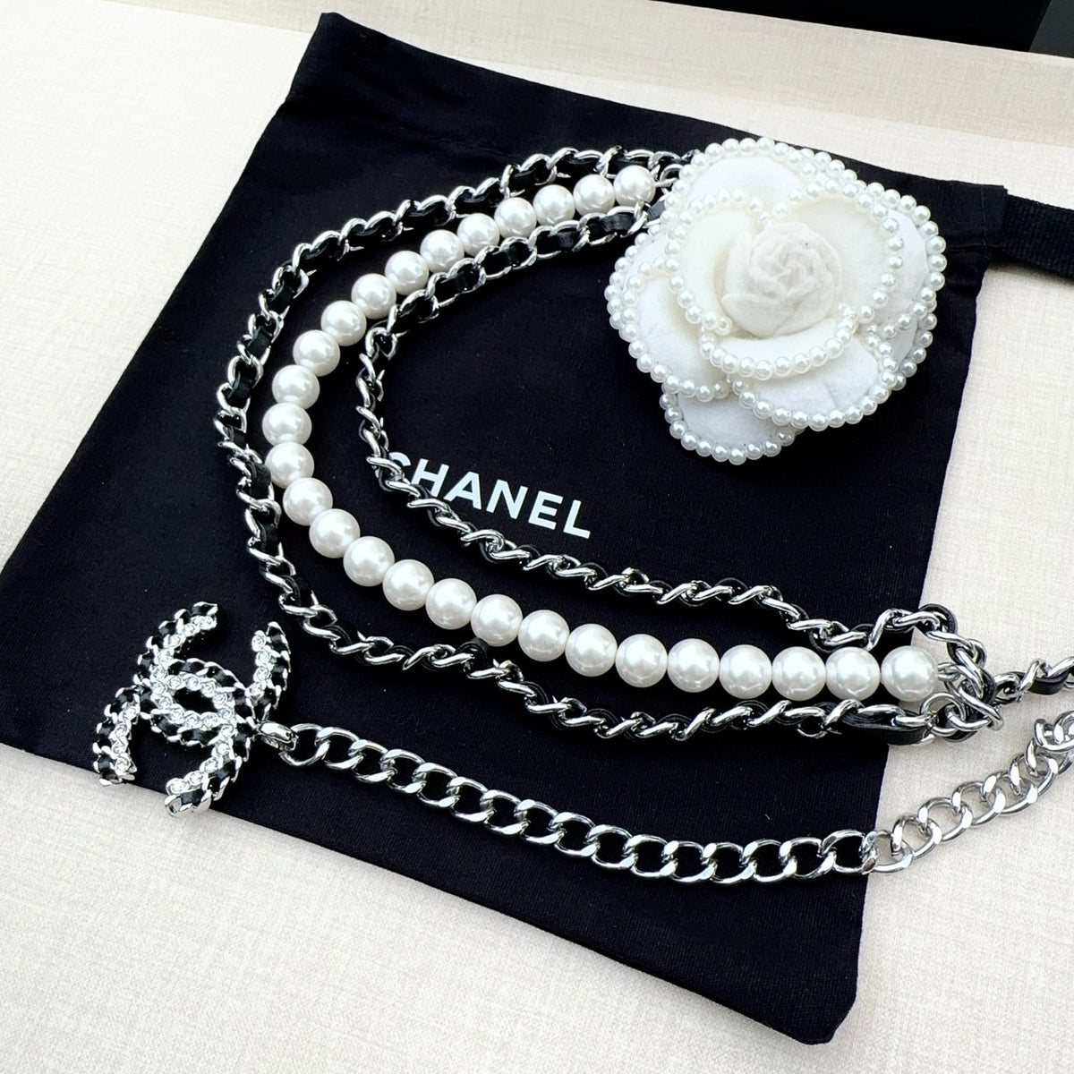 Chanel 2026 Pearl Waist Chain Belt 215177