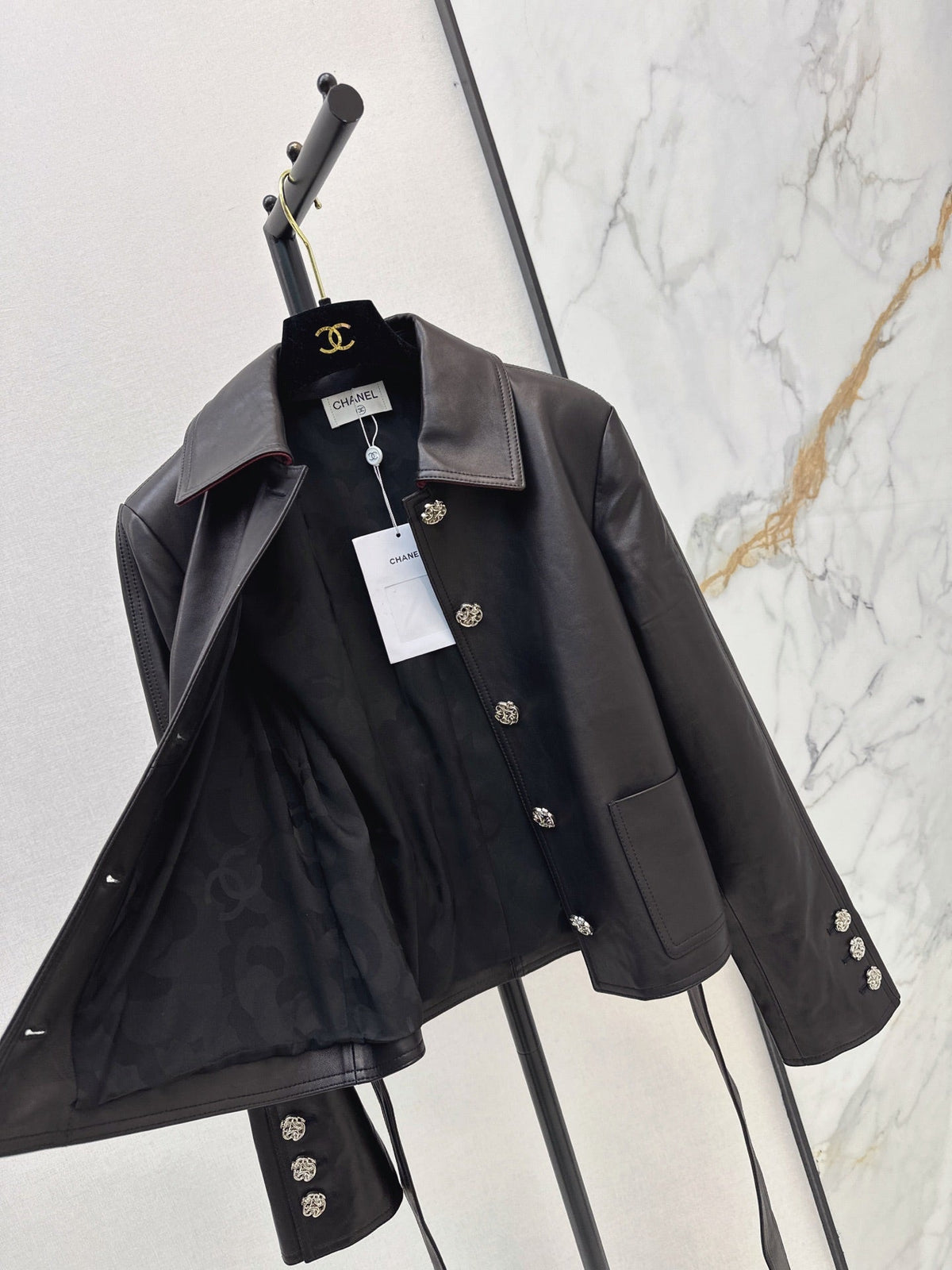 Chanel 2026 Jacket Black Leather 787529