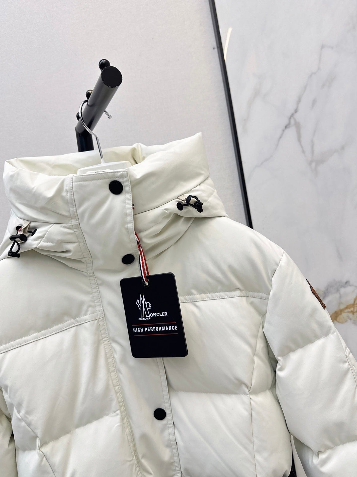 Moncler 2026 Hooded Ski Jacket White Down Polyester 780288