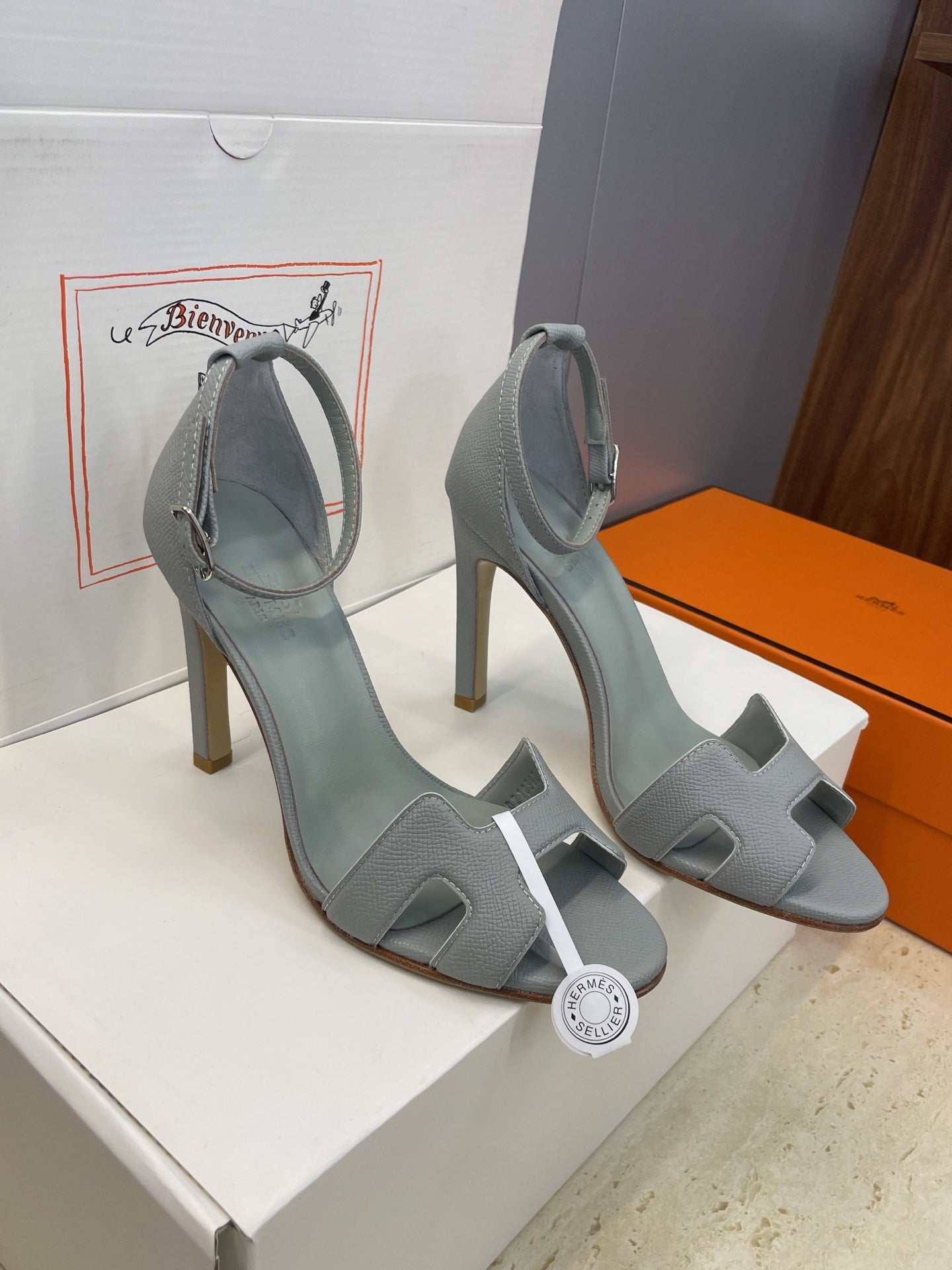 HM 26ss High Heel Sandals 105 Cowhide