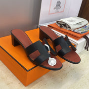 HM 26ss Oran Sandals 45 Brown Black Calfskin 607228