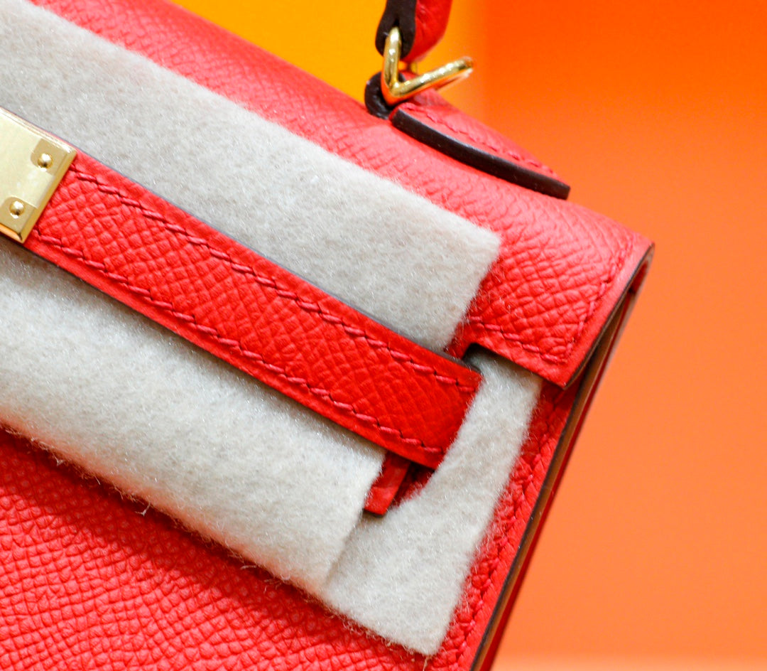 HM Mini Kelly 19cm Epsom Gold Hardware