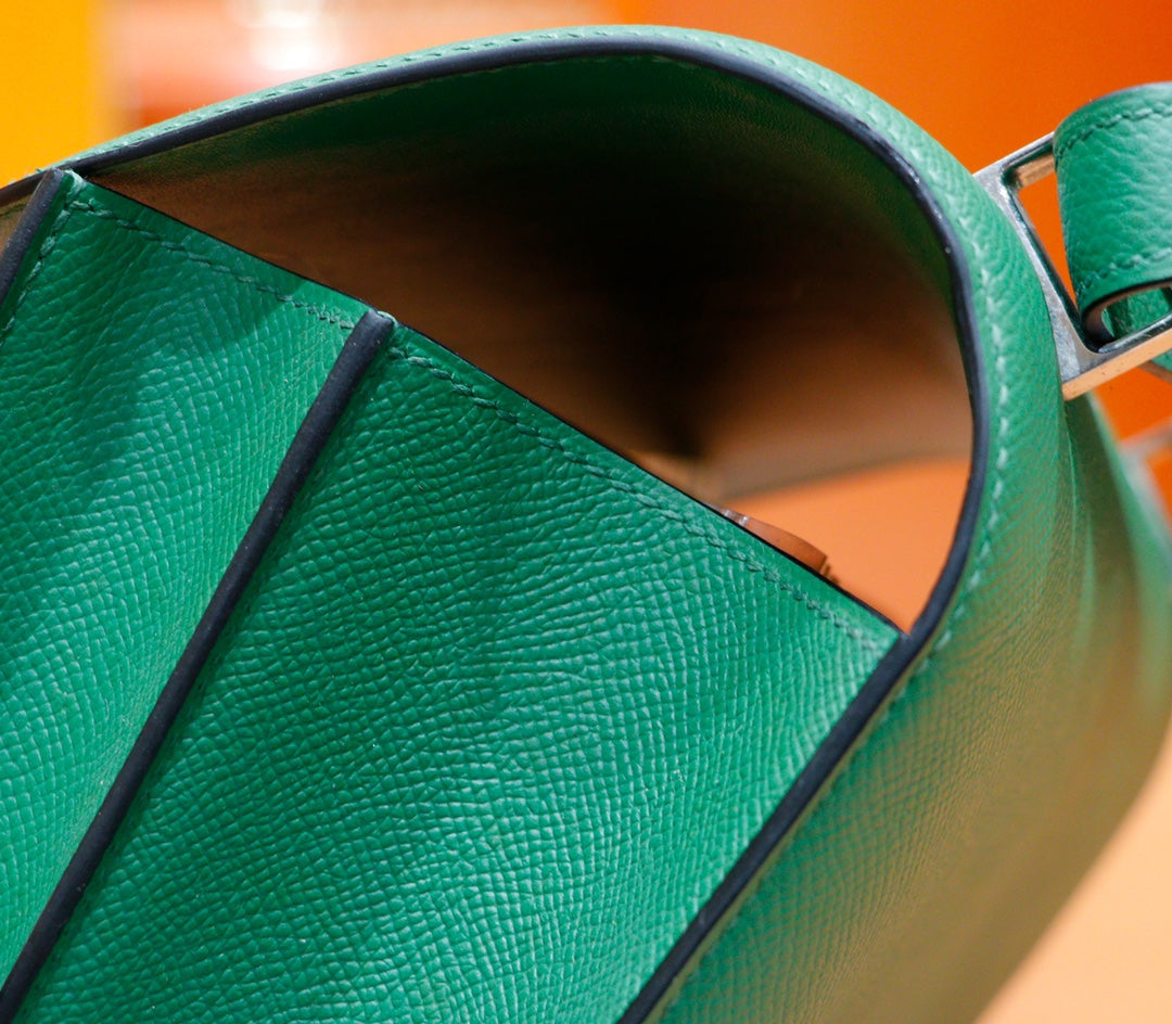 constance 24 dark green epsom leather gold hardware