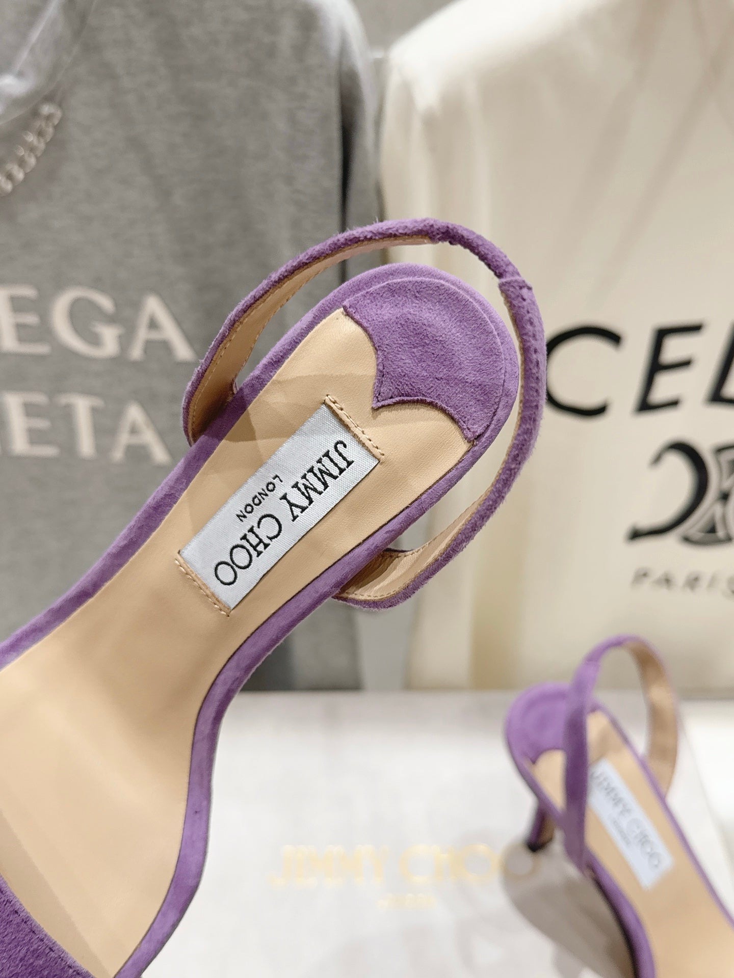 Jimmy Choo 2026 Jenn Sandals 85mm Suede Sheepskin 946209