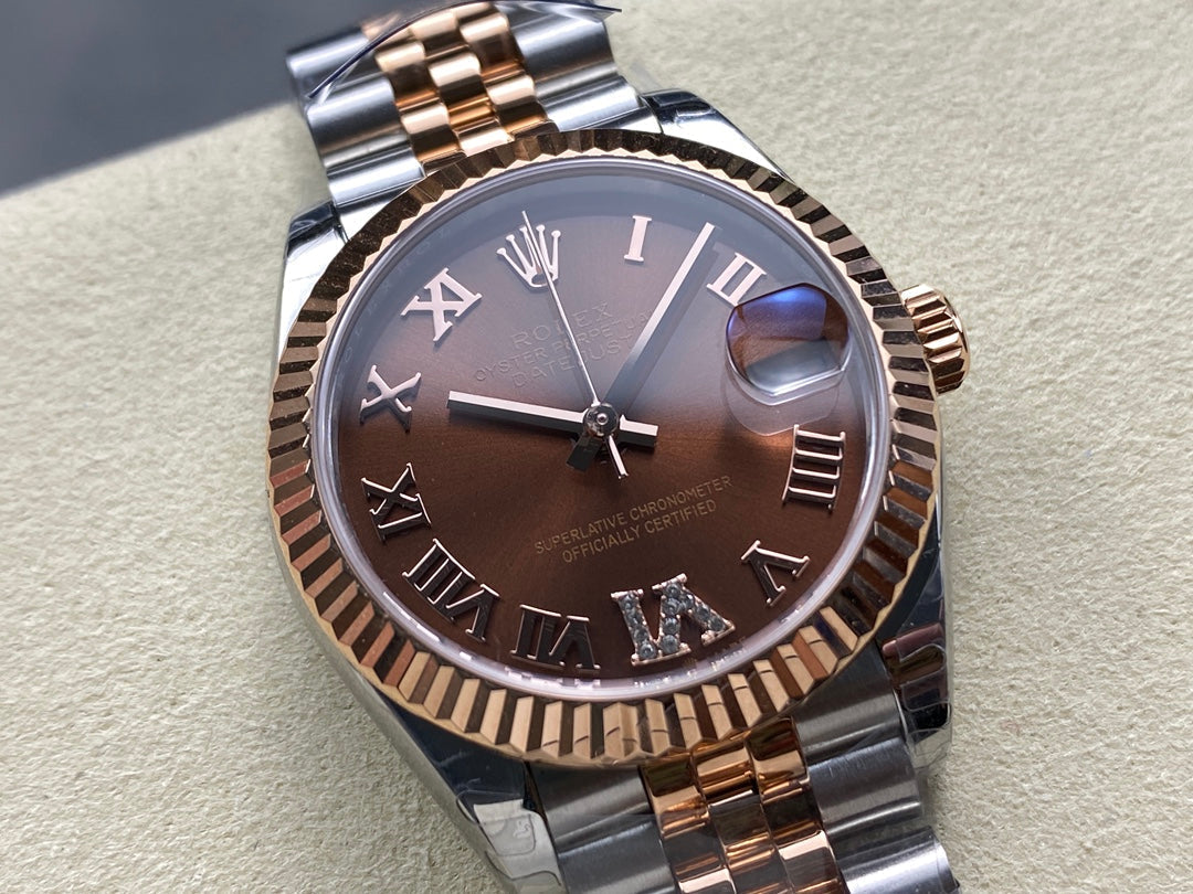 Rolex Datejust 31mm Pink Gold Chocolate Dial 278271