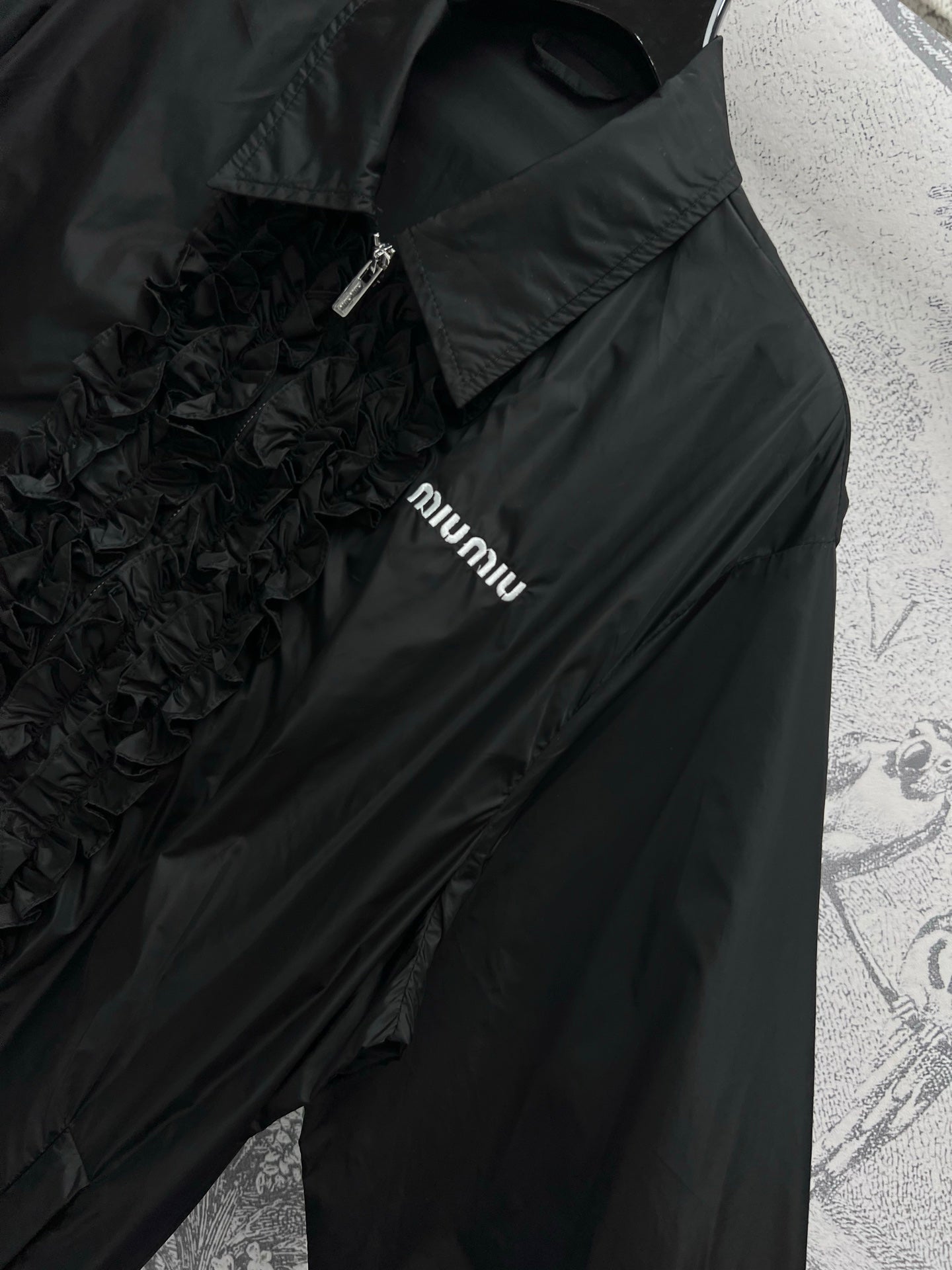 Miu Miu 25 Shirt Jacket Black Poliamide