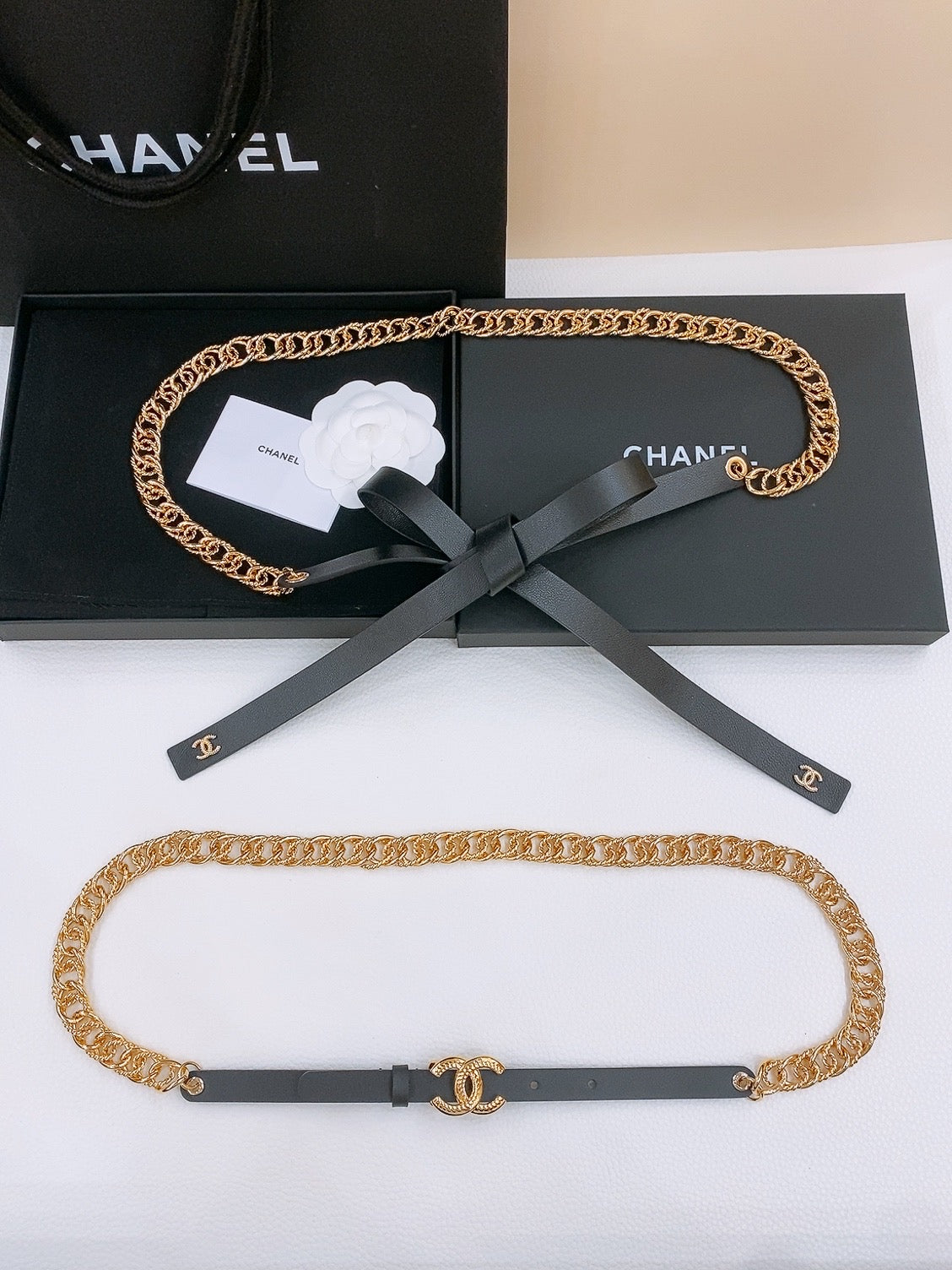 Chanel 2026 Spiral Bow Waist Chain Belt