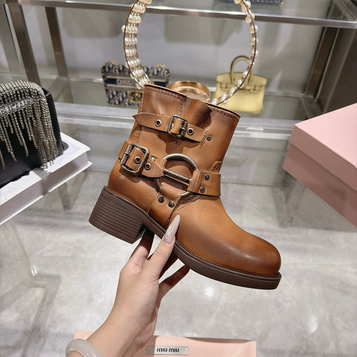 Miu Miu 2026 Siena Boots Calfskin 999617