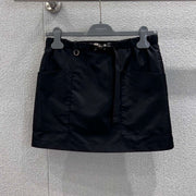 Prada 2026 Short Skirt Black Polyamide 399153
