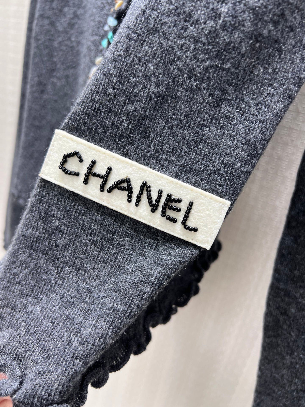 Chanel 2026 Cardigan With Bead And Rhinestone Embellishments 425523