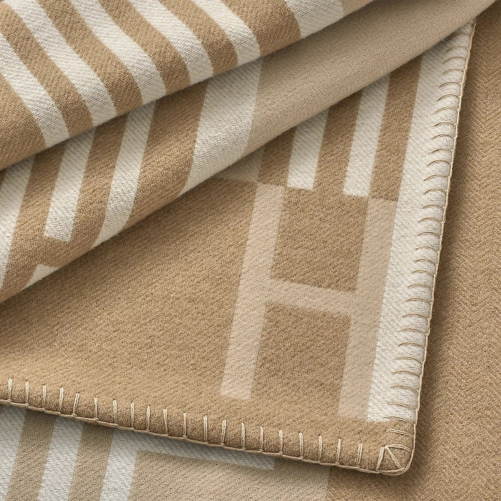Hermes Ithaque Throw Blanket Wool Cashmere