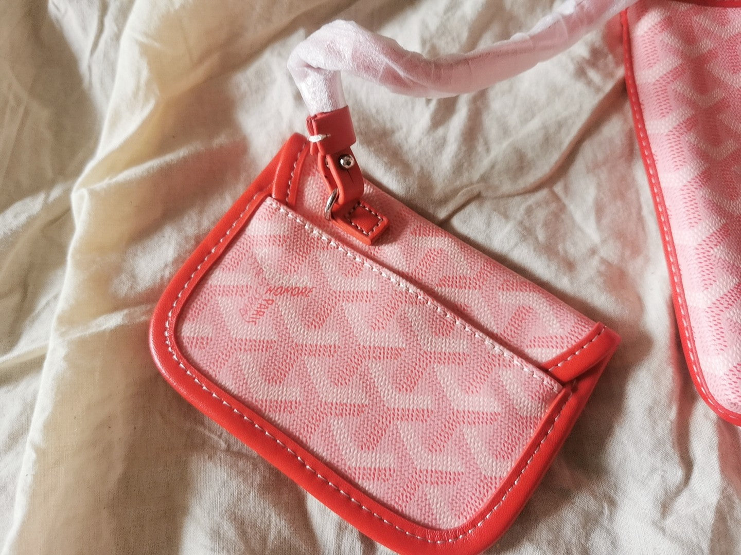 MINI HOBO BOHEME 38CM PINK CANVAS