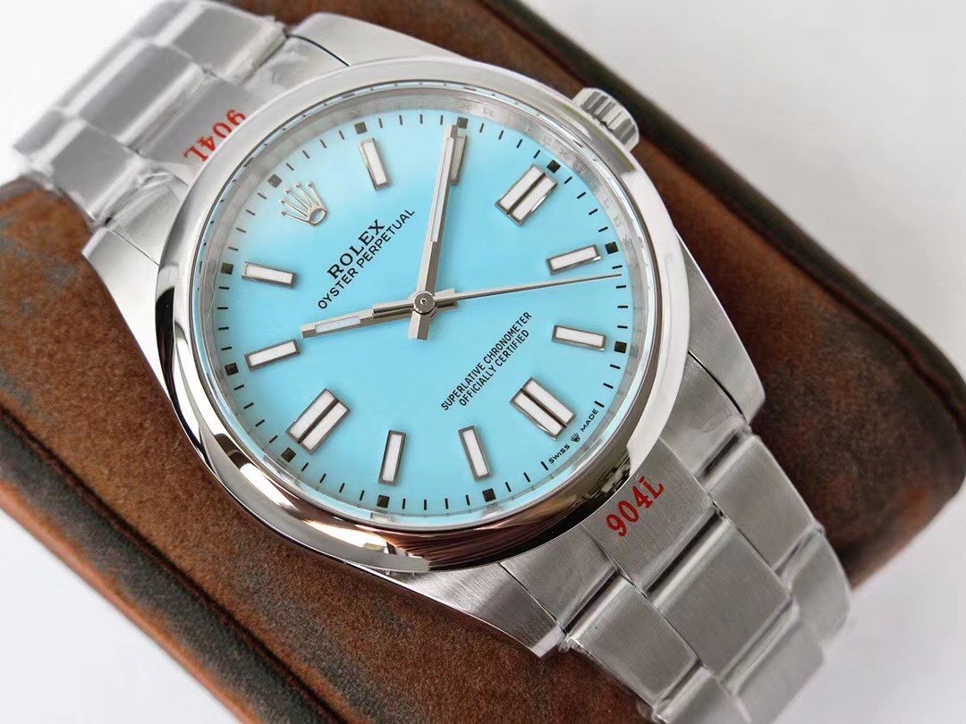OYSTER PERPETUAL STAINLESS STEEL SKY BLUE DIAL