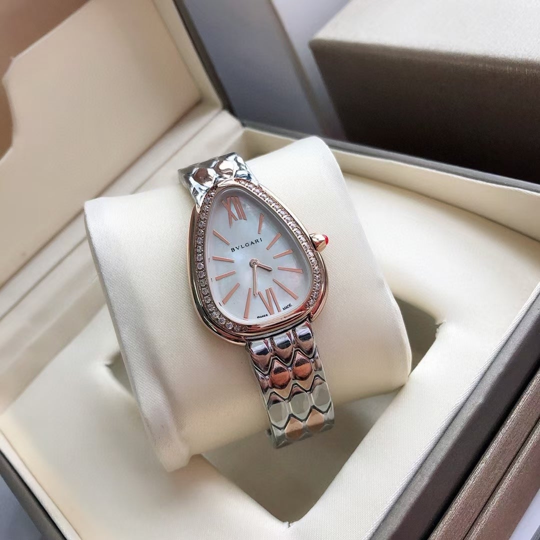 SERPENTI SEDUTTORI 33MM QUARTZ TWO TONE DIAMOND BEZEL MOP DIAL